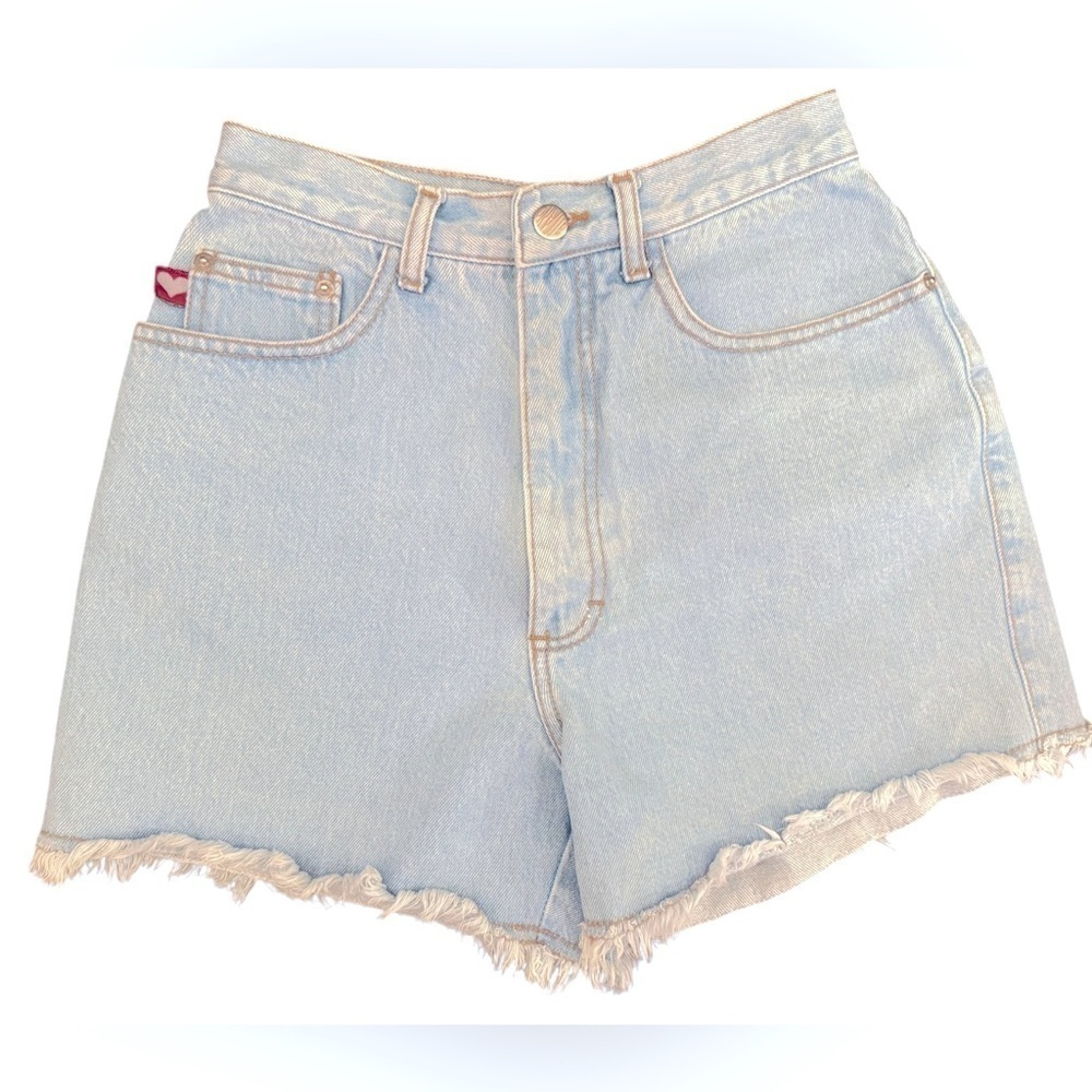 Gitano women’s vintage denim cutoff shorts. No size tag but 24” waist
